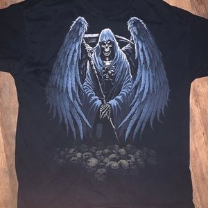 vintage skull aop shirt